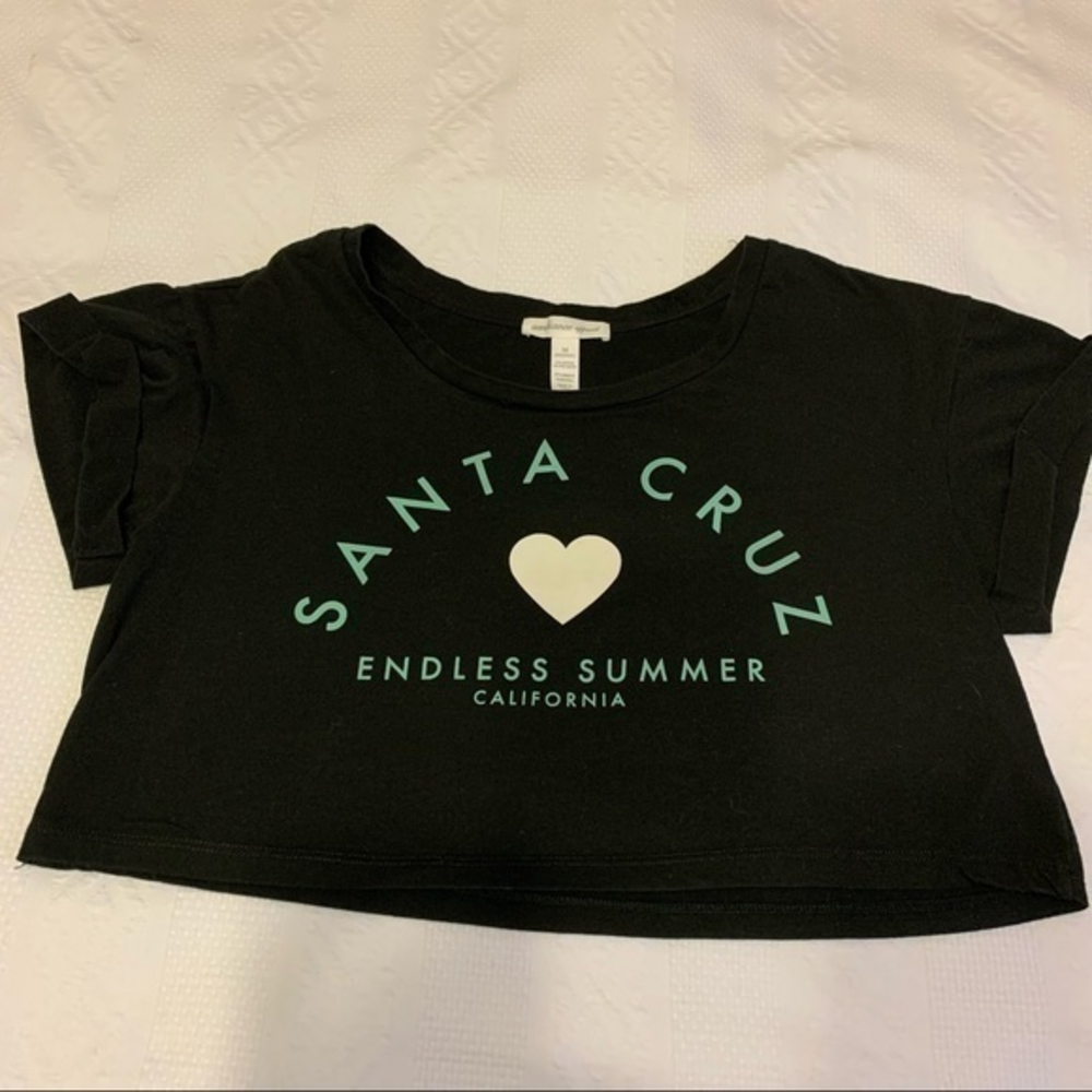 Ambiance‎ Apparel Santa Cruz Endless Summer CROP Top Tee Size Medium
